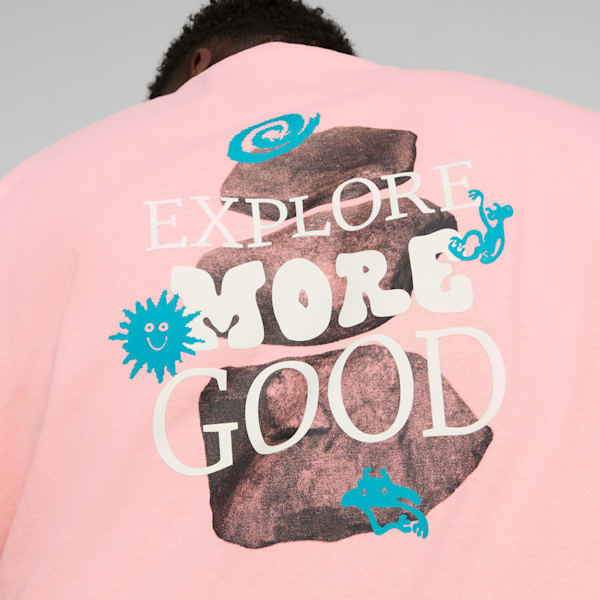 Remera para hombre DOWNTOWN Graphic, Peach Smoothie, large-ARG