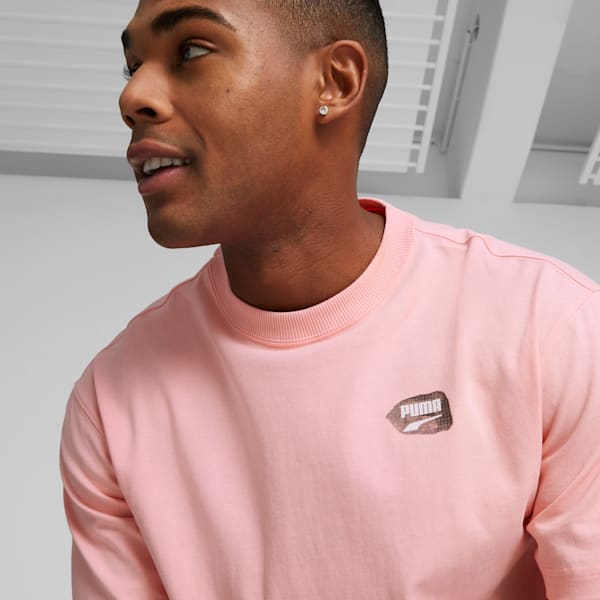 Remera para hombre DOWNTOWN Graphic, Peach Smoothie, large-ARG