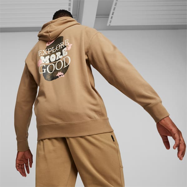 Buzo con capucha para hombre Downtown, Toasted, large-ARG