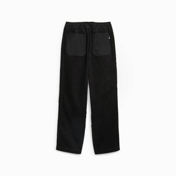 Downtown Men's Relaxed Corduroy Pants, PUMA Black, large-ZAF