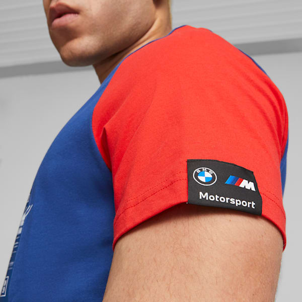 BMW M Motorsport Men's Car Graphic Tee, Pro Blue-M Color, large-ZAF