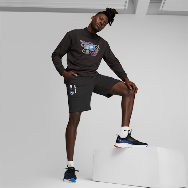 BMW M Motorsport Essentials Fleece Shorts, PUMA Black, large-ZAF