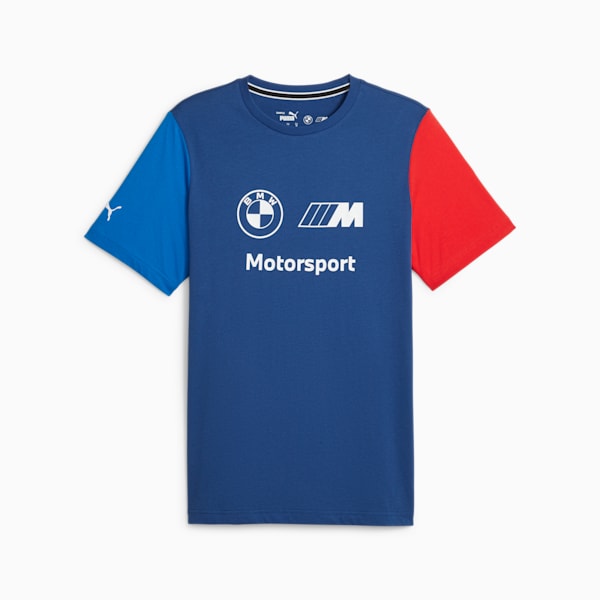 BMW M Motorsport Essentials Logo Tee, Pro Blue-M Color, large-ZAF