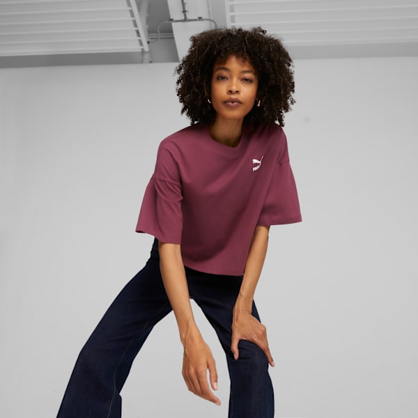 Playera Oversized Mujer CLASSICS, Dark Jasper, large-MEX