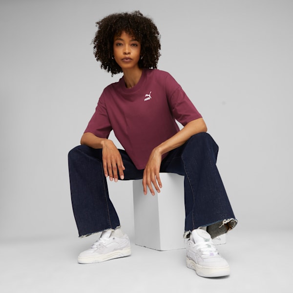 Playera Oversized Mujer CLASSICS, Dark Jasper, large-MEX