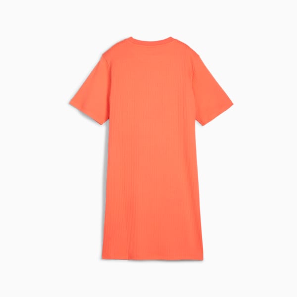 Classics Women's Ribbed Dress, Hot Heat, large-ZAF