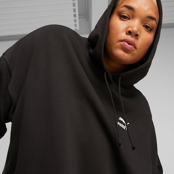 Vestido con capucha CLASSICS para mujer, PUMA Black, large-ARG