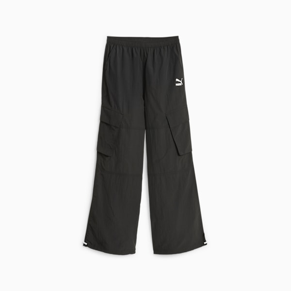 DARE TO Women's Wide Leg Pants, PUMA Black, large-ZAF
