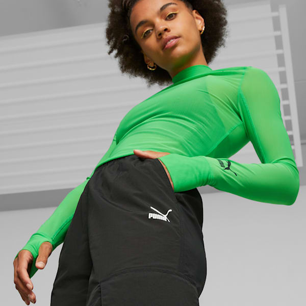 DARE TO Women's Wide Leg Pants, PUMA Black, large-ZAF