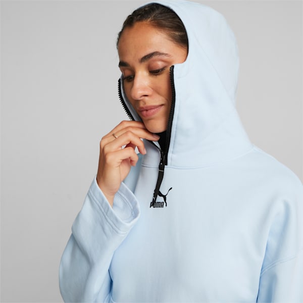 DARE TO Women's Hoodie, Icy Blue, large-ZAF