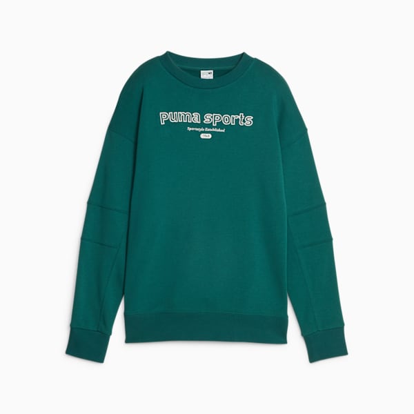 PUMA TEAM Women's Sweatshirt, Malachite, large-ZAF