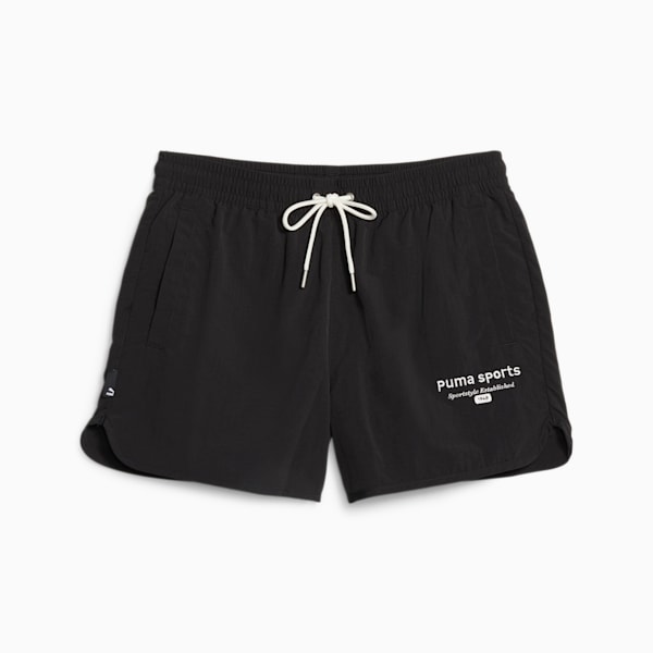 Shorts para mujer PUMA TEAM, PUMA Black, large-ARG