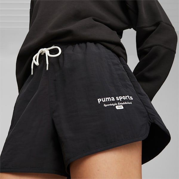 Shorts para mujer PUMA TEAM, PUMA Black, large-ARG
