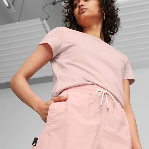 Shorts para mujer PUMA TEAM, Peach Smoothie, large-ARG