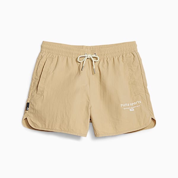Shorts para mujer PUMA TEAM, Sand Dune, large-ARG