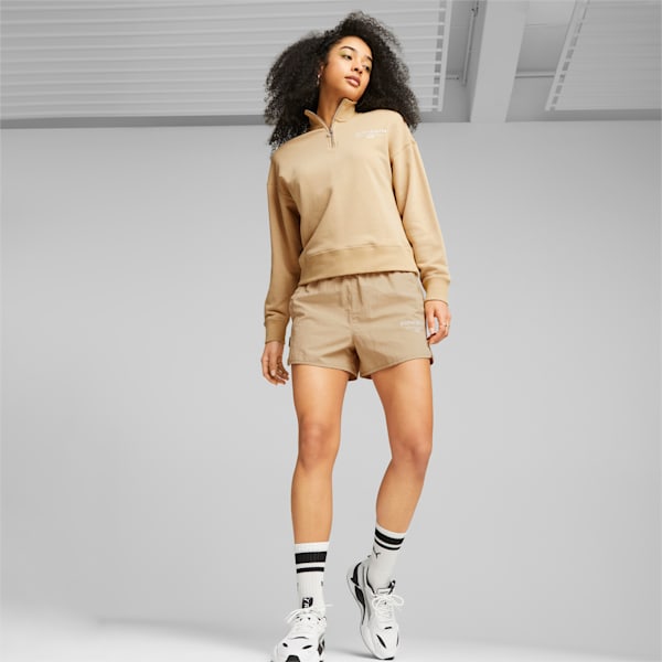Shorts para mujer PUMA TEAM, Sand Dune, large-ARG