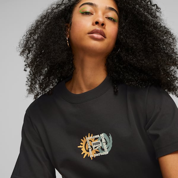 Remera para mujer DOWNTOWN Graphic, PUMA Black, large-ARG