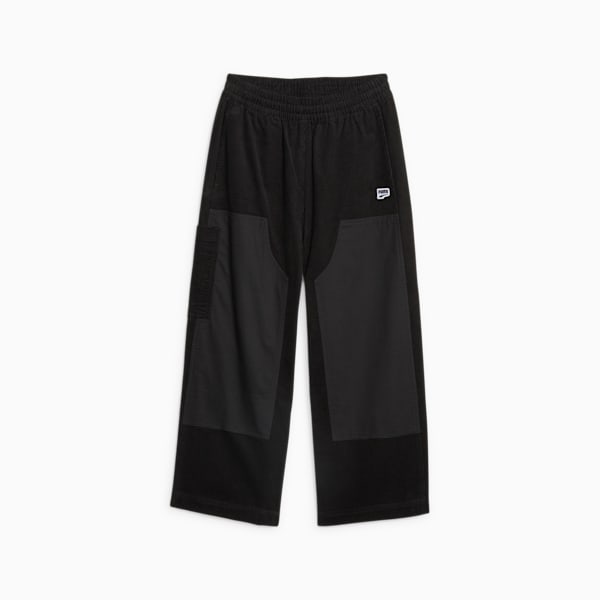 DOWNTOWN Women's Corduroy Pants, PUMA Black, large-ZAF