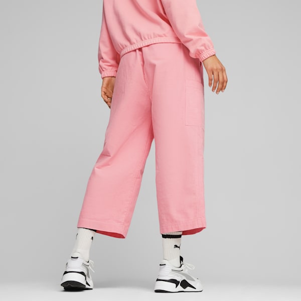 DOWNTOWN Women's Corduroy Pants, Peach Smoothie, large-ZAF