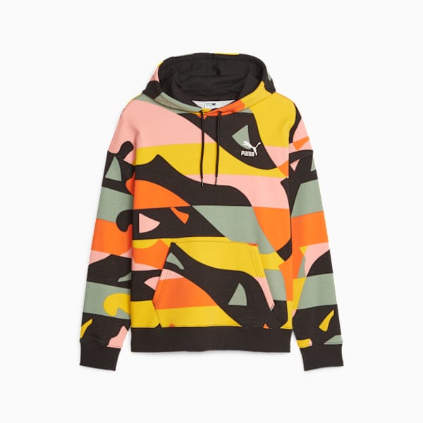 Buzo con capucha para mujer Sportswear by PUMA, PUMA Black-AOP, large-ARG