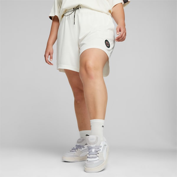 Dare to Women's Football Shorts, Warm White, large-ZAF