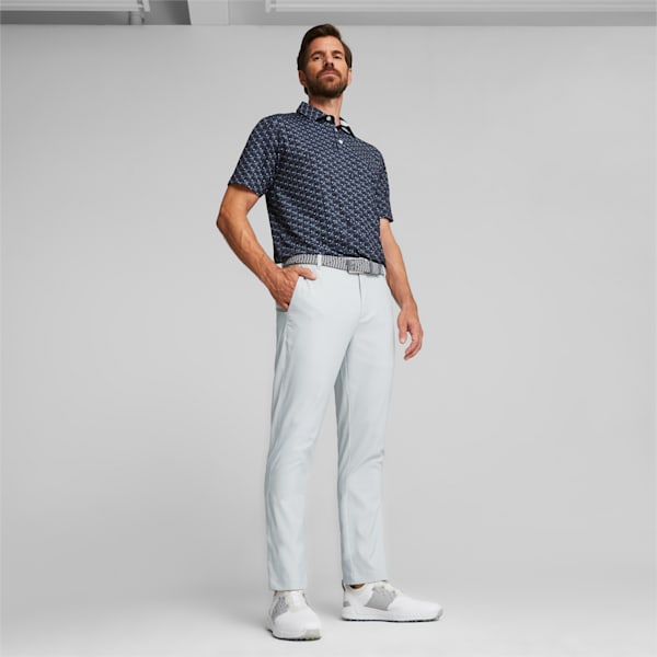MATTR Palms Men's Golf Polo, Navy Blazer-White Glow, large-ZAF