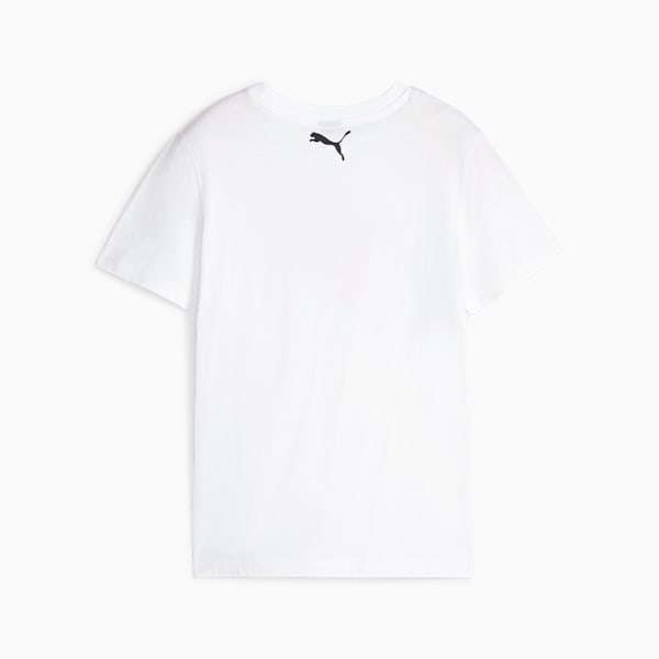 Basketball Graphic Youth Tee, PUMA White, large-ZAF