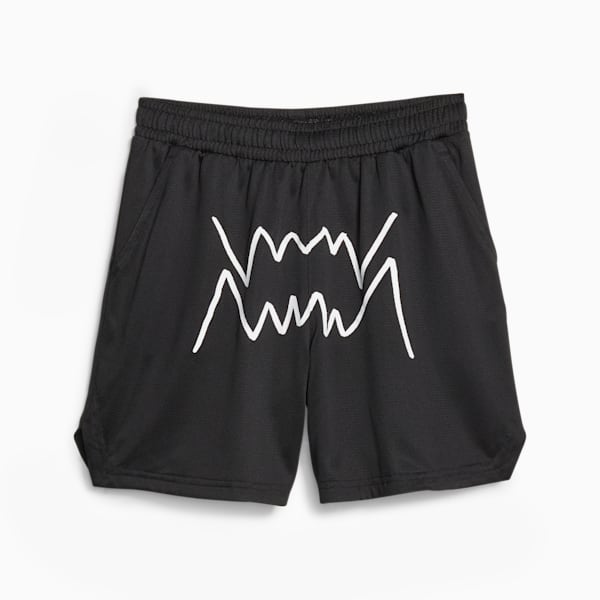 Basketball Jaws Youth Shorts, PUMA Black, large-ZAF
