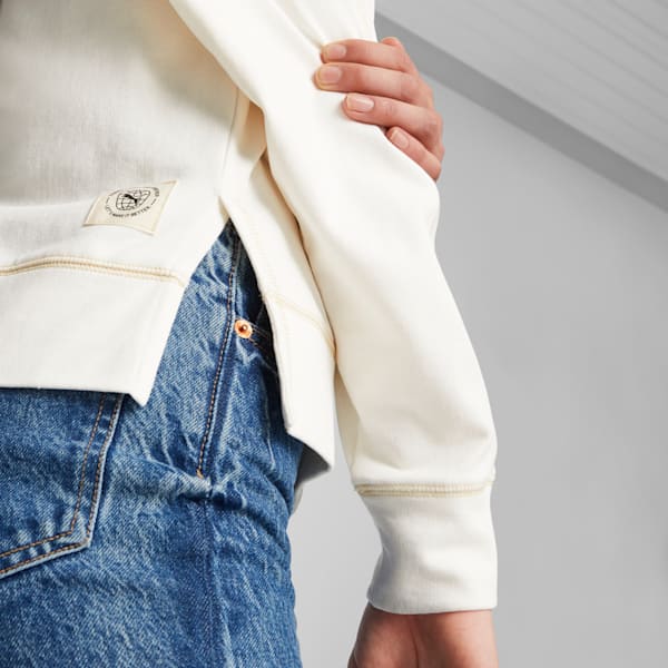 Classics Women's Sweatshirt, Warm White, large-ZAF