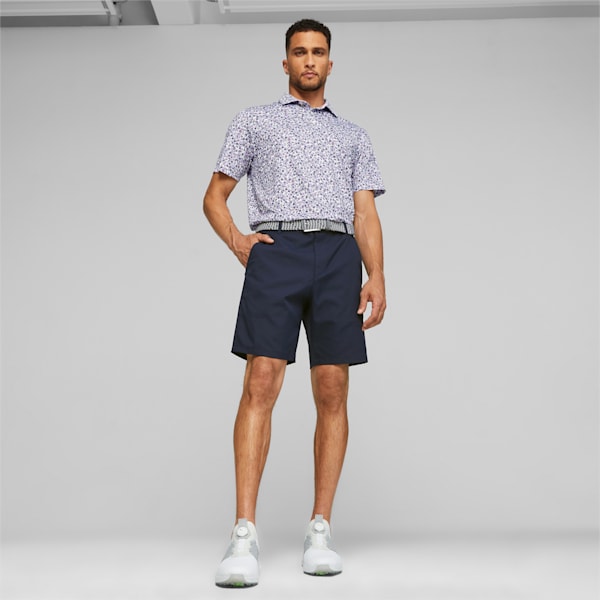 PUMA x ARNOLD PALMER Mixer Men's Golf Polo, White Glow-Pale Pink, large-ZAF