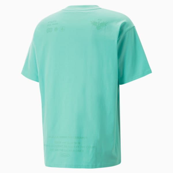 PUMA x MELO Tee, Elektro Aqua, large-ZAF