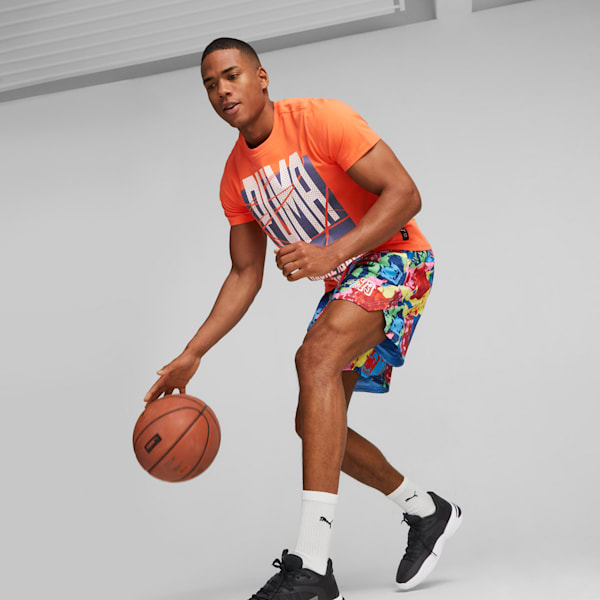 Shorts de basketball para hombre Franchise, Team Light Blue-AOP, large-ARG