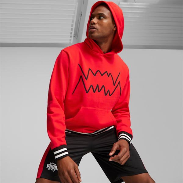 Franchise Core Men's Basketball Hoodie, For All Time Red, large-ZAF