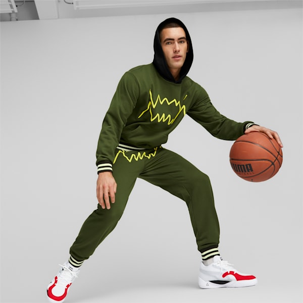 Buzo de basketball para hombre Franchise Core, Myrtle-PUMA Black, large-ARG