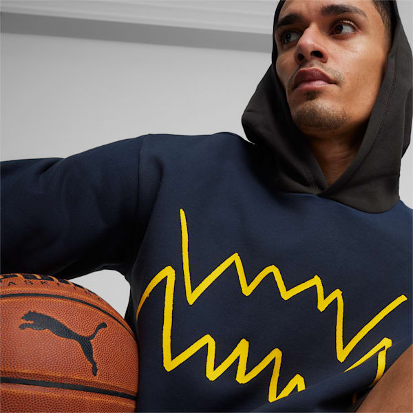 Buzo de basketball para hombre Franchise Core, Club Navy-PUMA Black, large-ARG