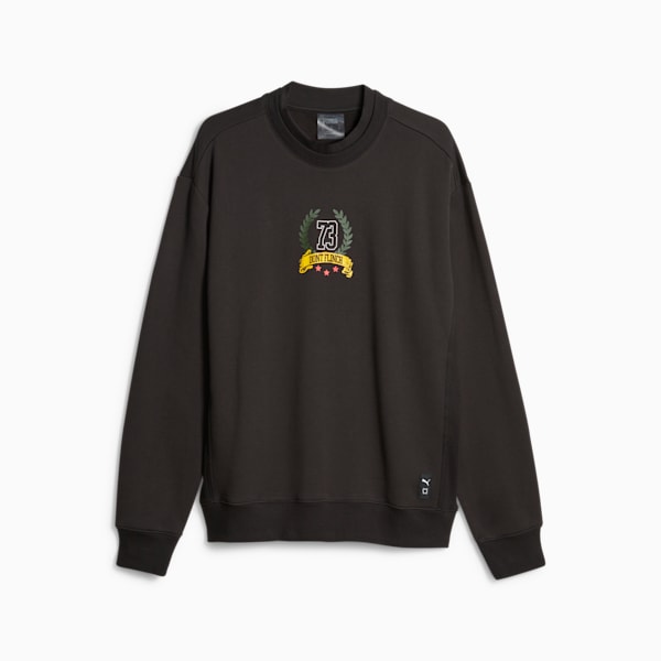 Franchise Men's Basketball Sweatshirt, PUMA Black, large-ZAF