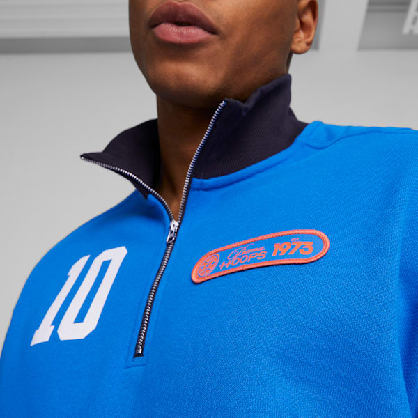 Clyde's Closet Men's Basketball Pullover, Racing Blue, large-ZAF