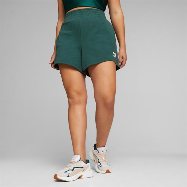 Shorts de cintura alta T7 para mujer, Malachite, large-ARG