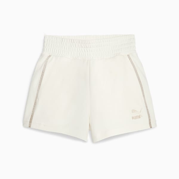 Shorts de cintura alta T7 para mujer, Warm White, large-ARG