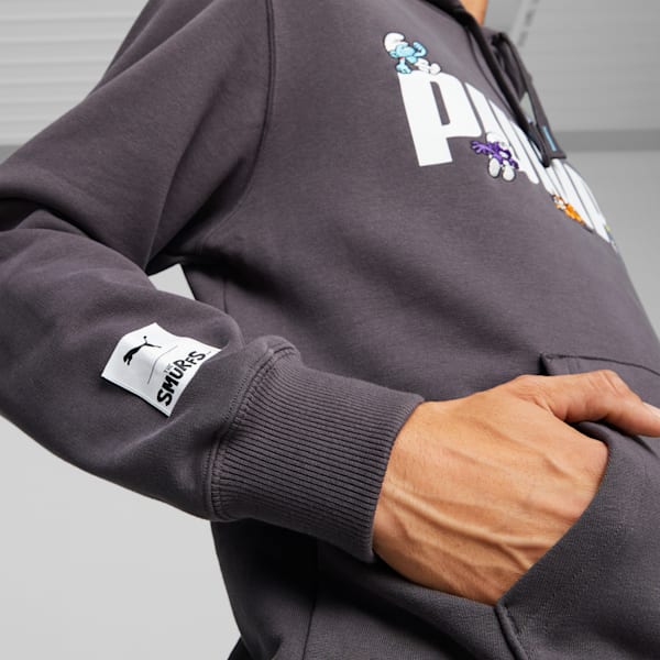 PUMA x THE SMURFS Hoodie, Dark Coal, large-ZAF