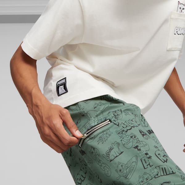 PUMA x RIPNDIP Men's Twill Pants, Eucalyptus, large-ZAF