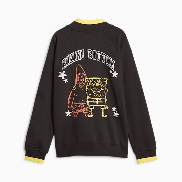 PUMA x SPONGEBOB SQUAREPANTS Youth Jacket, PUMA Black, large-ZAF