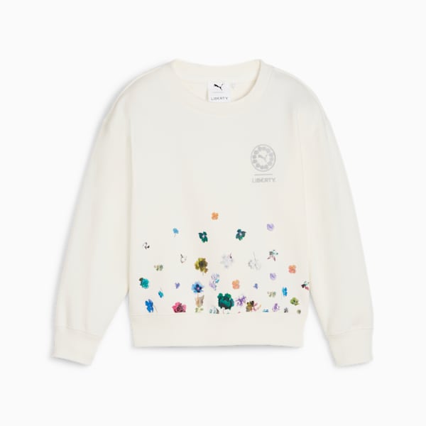 PUMA x LIBERTY Kids' Sweatshirt, Warm White, large-ZAF