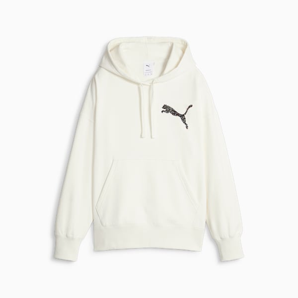 PUMA Swarovski Crystals Women's Hoodie, Warm White, large-ZAF