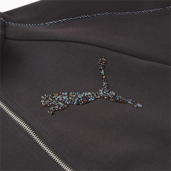 PUMA X SWAROVSKI Women's T7 Track Jacket, PUMA Black, large-MEX