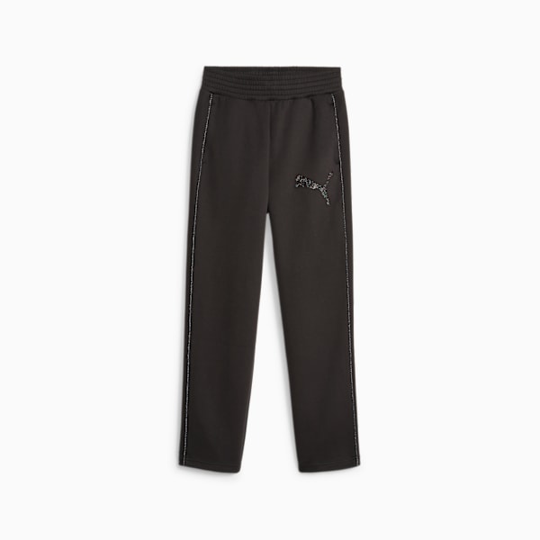 PUMA x SWAROVSKI Women's T7 Track Pants, PUMA Black, large-MEX