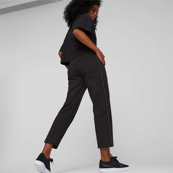 PUMA x SWAROVSKI Women's T7 Track Pants, PUMA Black, large-MEX