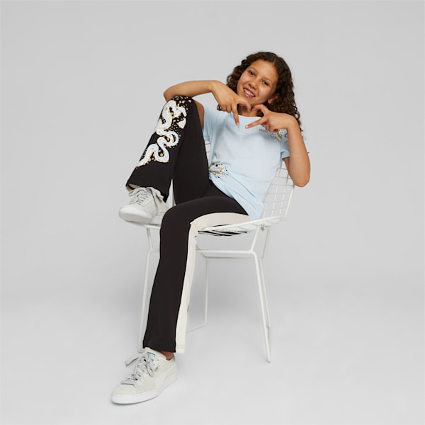 Classics FLWR Youth Logo Tee, Icy Blue, large-ZAF