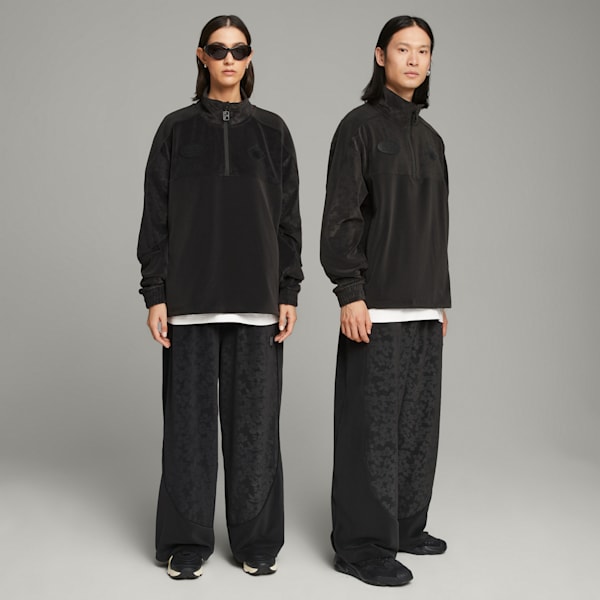 PUMA x PERKS AND MINI Velour Top, PUMA Black, large-ZAF