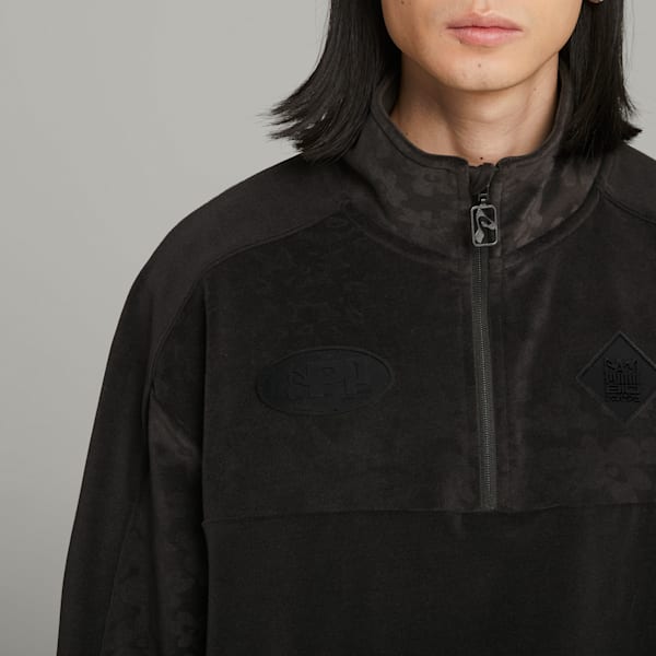 PUMA x PERKS AND MINI Velour Top, PUMA Black, large-ZAF